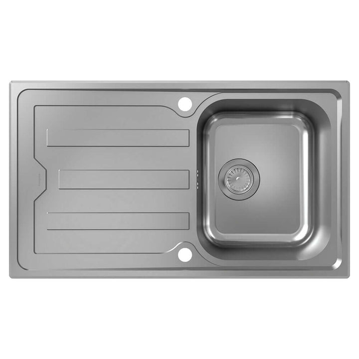 Hansgrohe S440-A342 86 1.0 Bowl Stainless Steel Kitchen Sink With Drainer 43365800