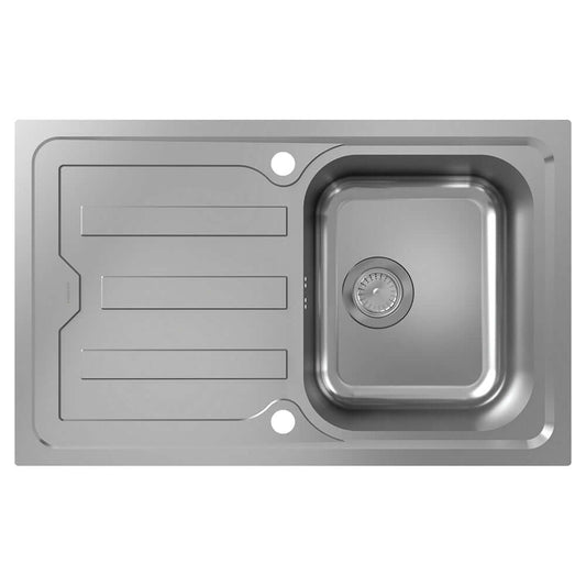 Hansgrohe S440-F342 79 1.0 Bowl Stainless Steel Kitchen Sink With Drainer 43368800