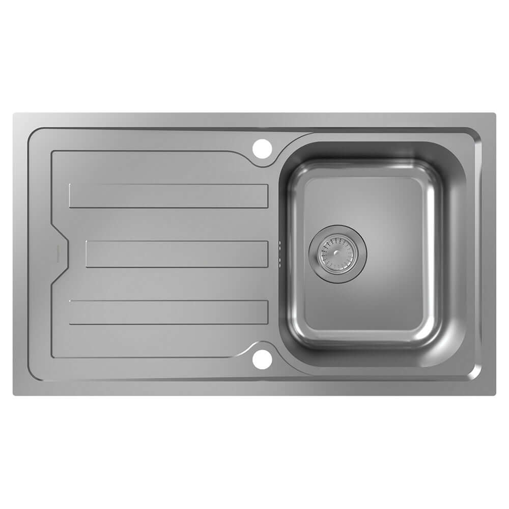 Hansgrohe S440-F342 86 1.0 Bowl Stainless Steel Kitchen Sink With Drainer 43369800