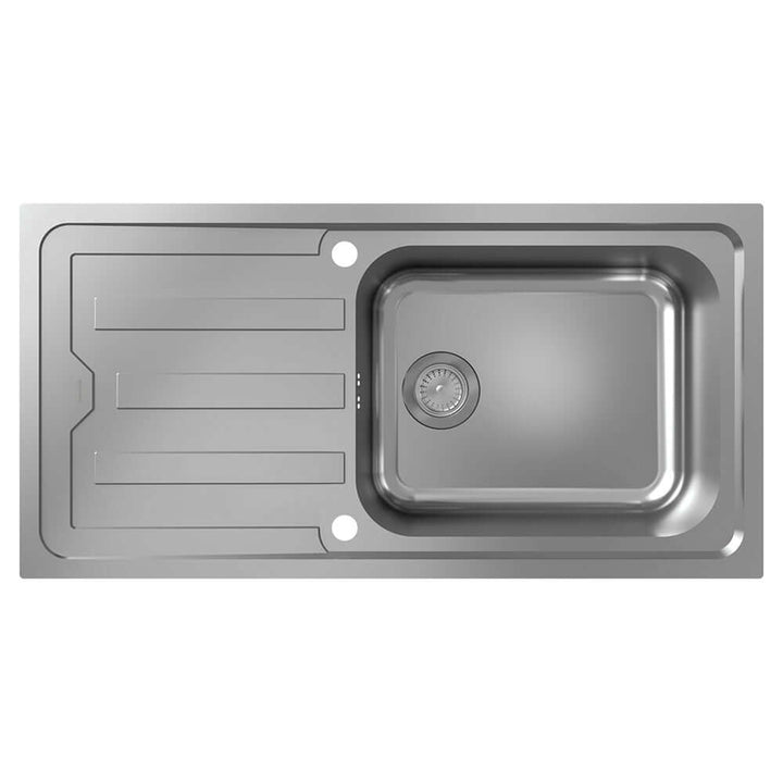 Hansgrohe S440-F500 100 1.0 Bowl Stainless Steel Kitchen Sink With Drainer 43371800