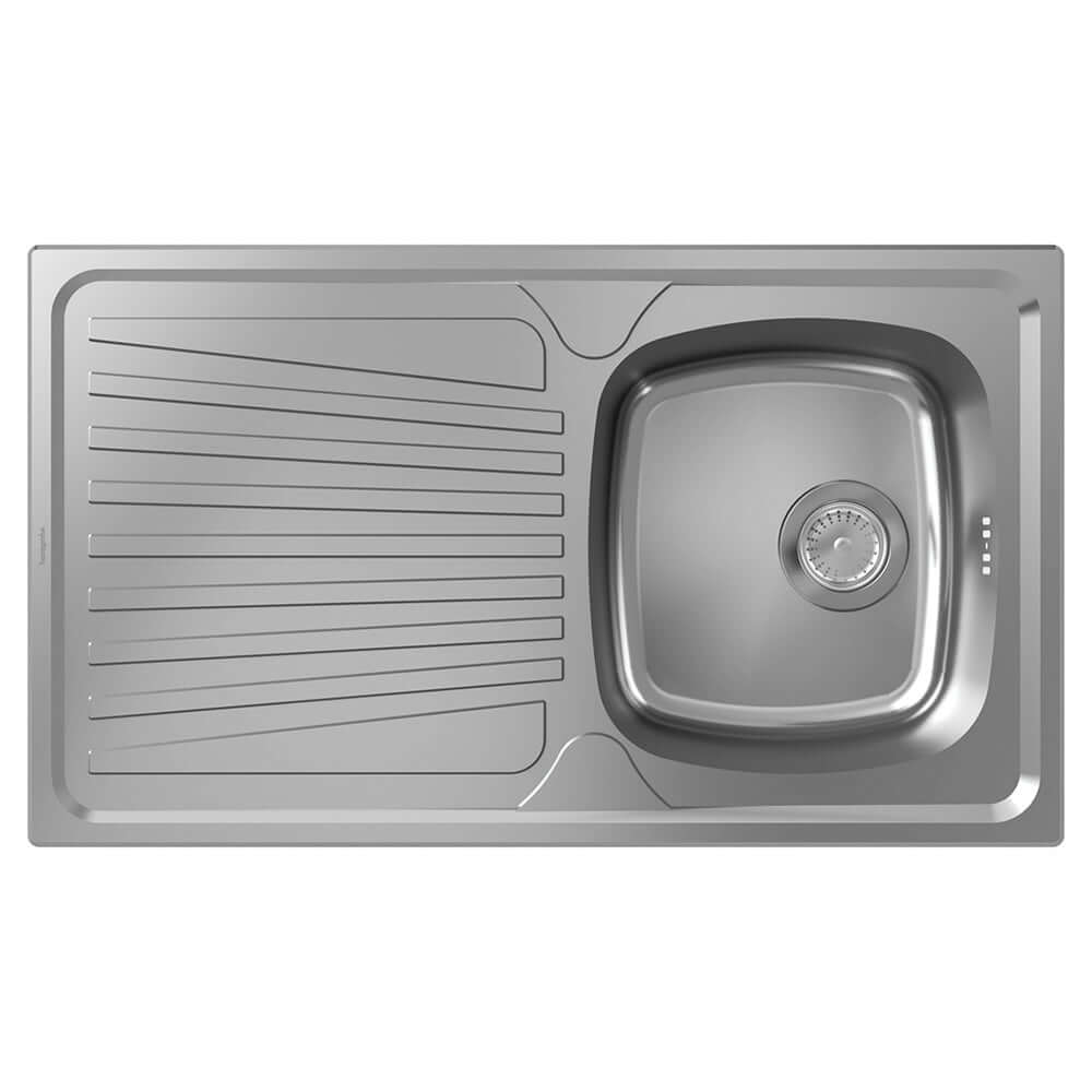 Hansgrohe S210-A342 86 1.0 Bowl Stainless Steel Kitchen Sink With Drainer 43372800