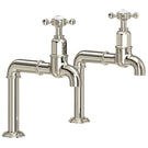 perrin--rowe-mayan-cross-handle-satin-brass-bibcock-kitchen-sink-taps-4338sb-
