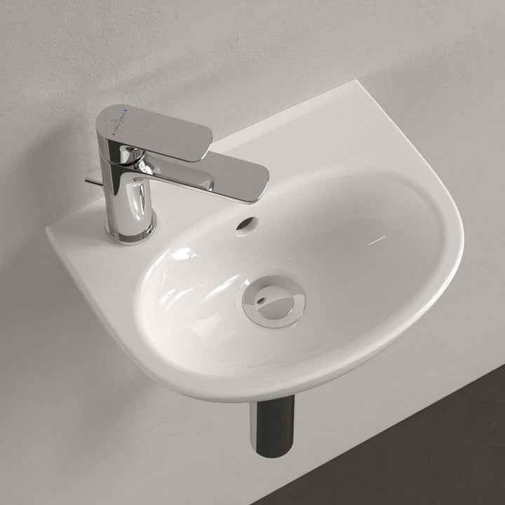 Villeroy & Boch O.novo 360x275 White Alpin 1TH Wall Hung LH Handwash Basin with Overflow