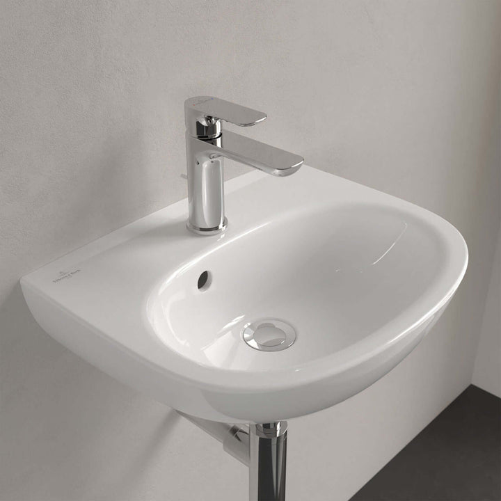 Villeroy & Boch O.novo 450x360 White Alpin 1TH Lite Wall Hung Handwash Basin with Overflow