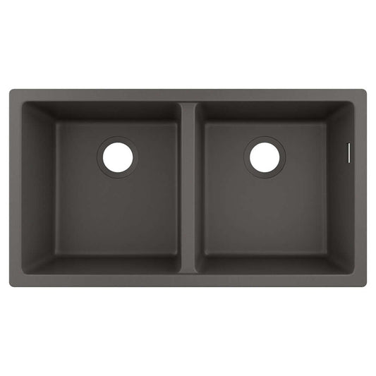 Hansgrohe S510-U770 2.0 Bowl Stone Grey Undermount Kitchen Sink 43434290