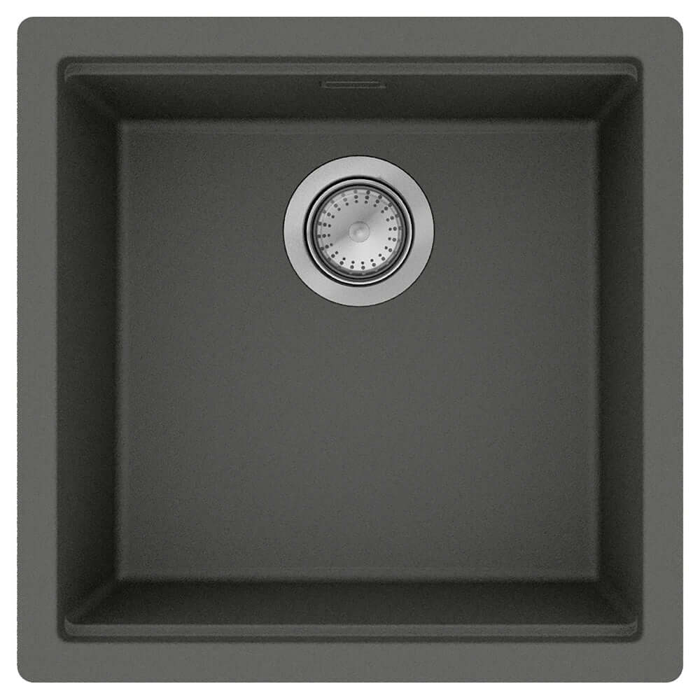 Hansgrohe S530-U400 1.0 Bowl Undermount Kitchen Sink With Manual Drain Kit