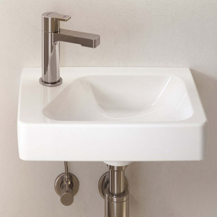 Villeroy & Boch Architectura 360X260 White Alpin 1 Left Hand Tap Hole Rectangle Wall Hung Wash Basin