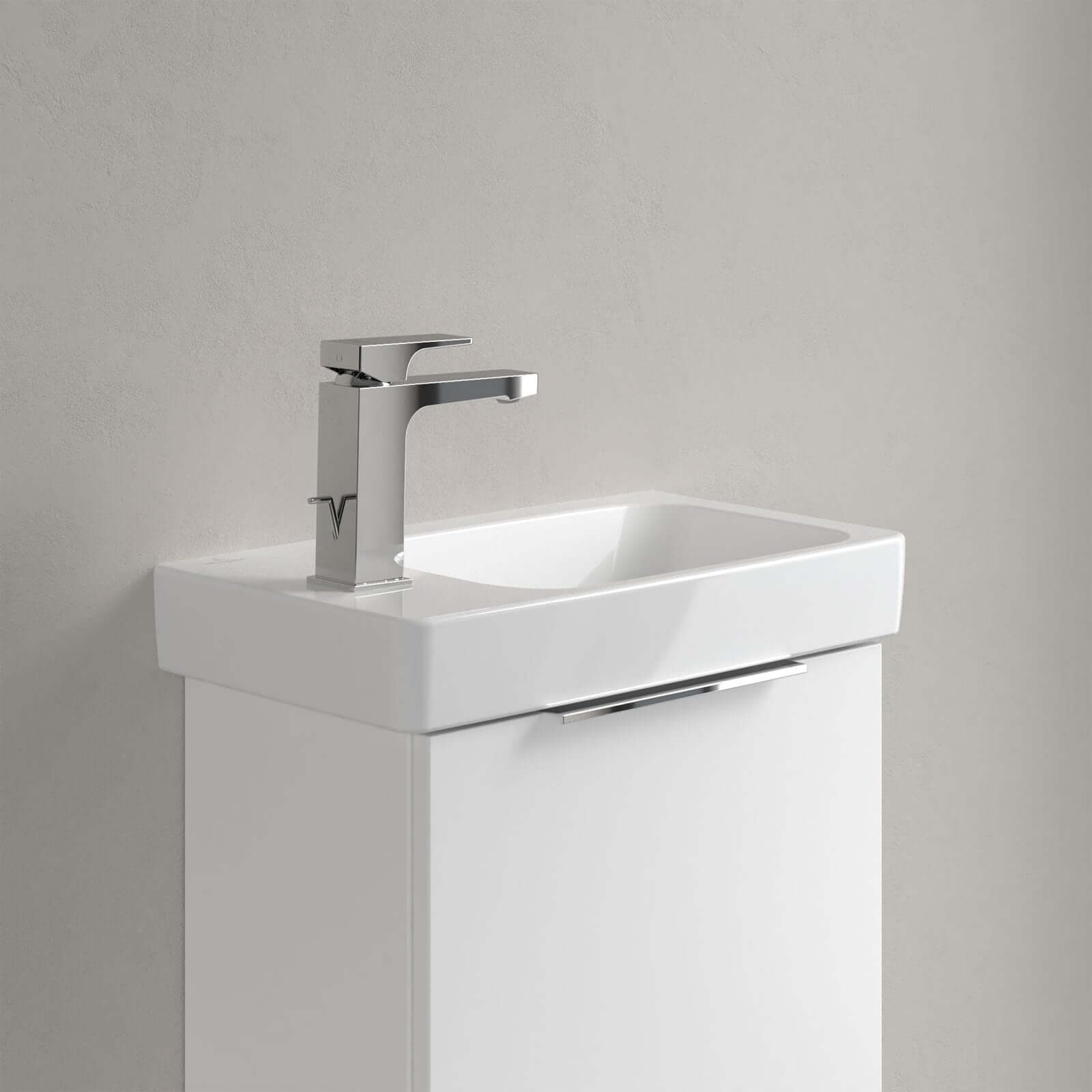 Villeroy & Boch Architectura 480X275 White Alpin Left Hand 1TH Rectangle Wall Hung Wash Basin