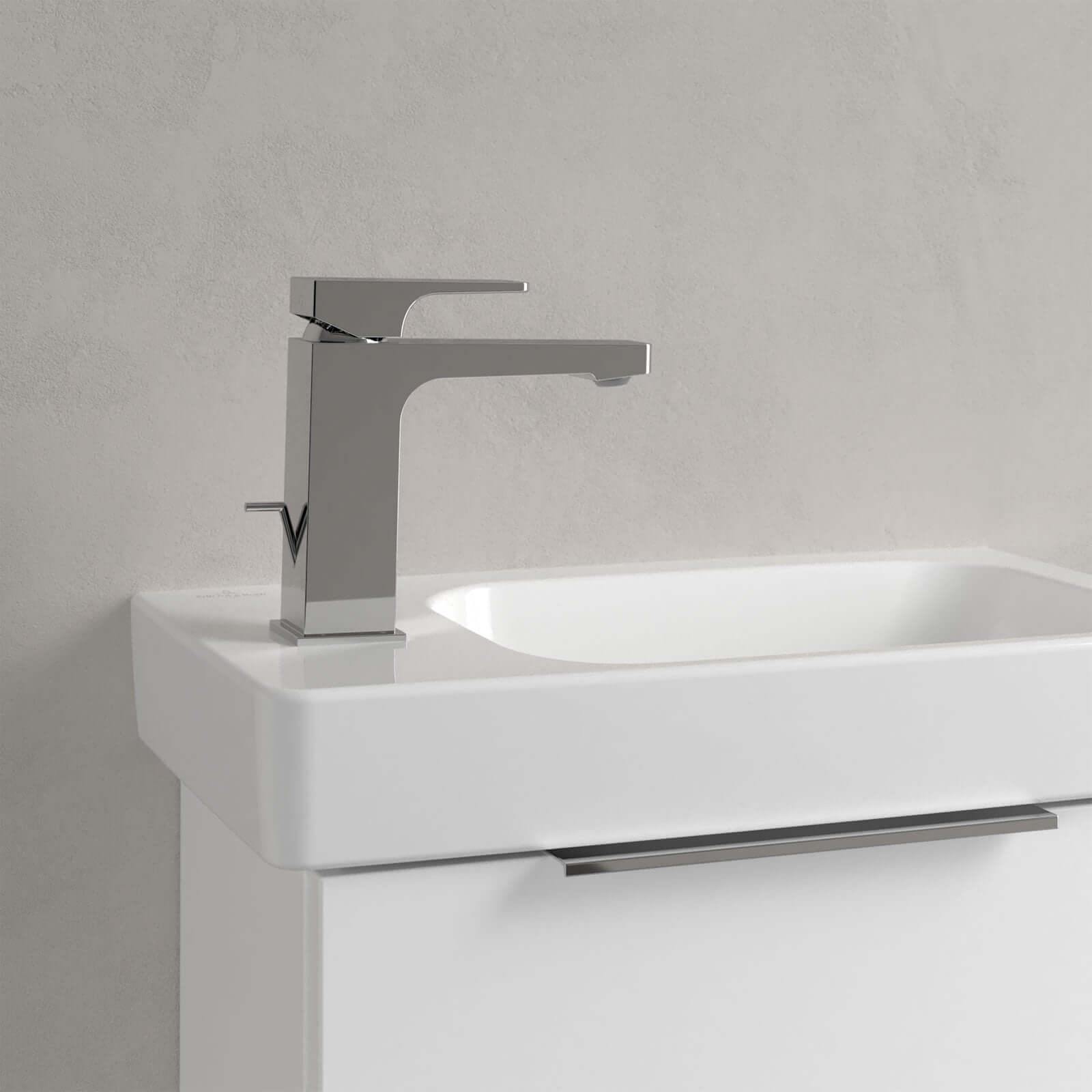Villeroy & Boch Architectura 480X275 White Alpin Left Hand 1TH Rectangle Wall Hung Wash Basin