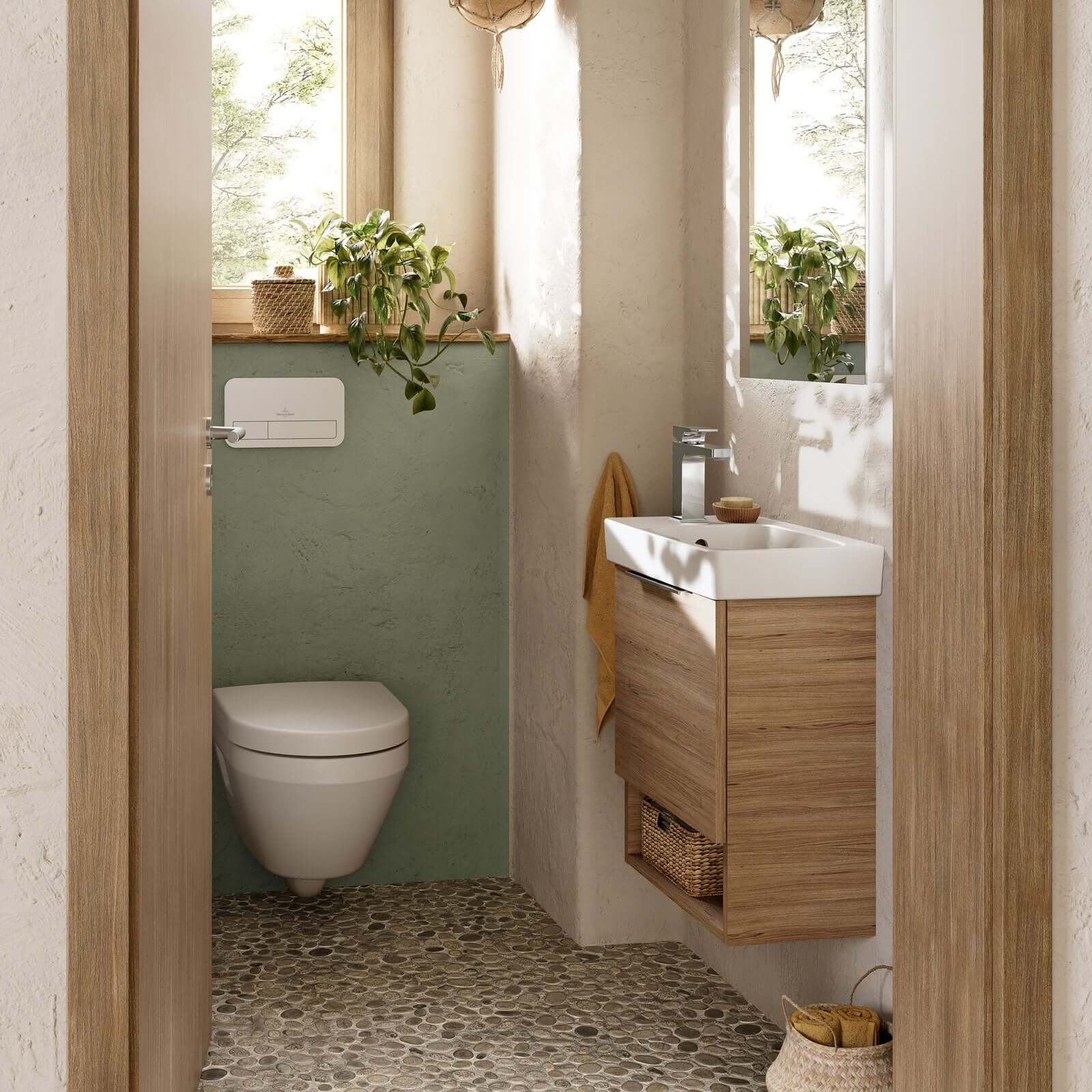 Villeroy & Boch Architectura 480X275 White Alpin Left Hand 1TH Rectangle Wall Hung Wash Basin