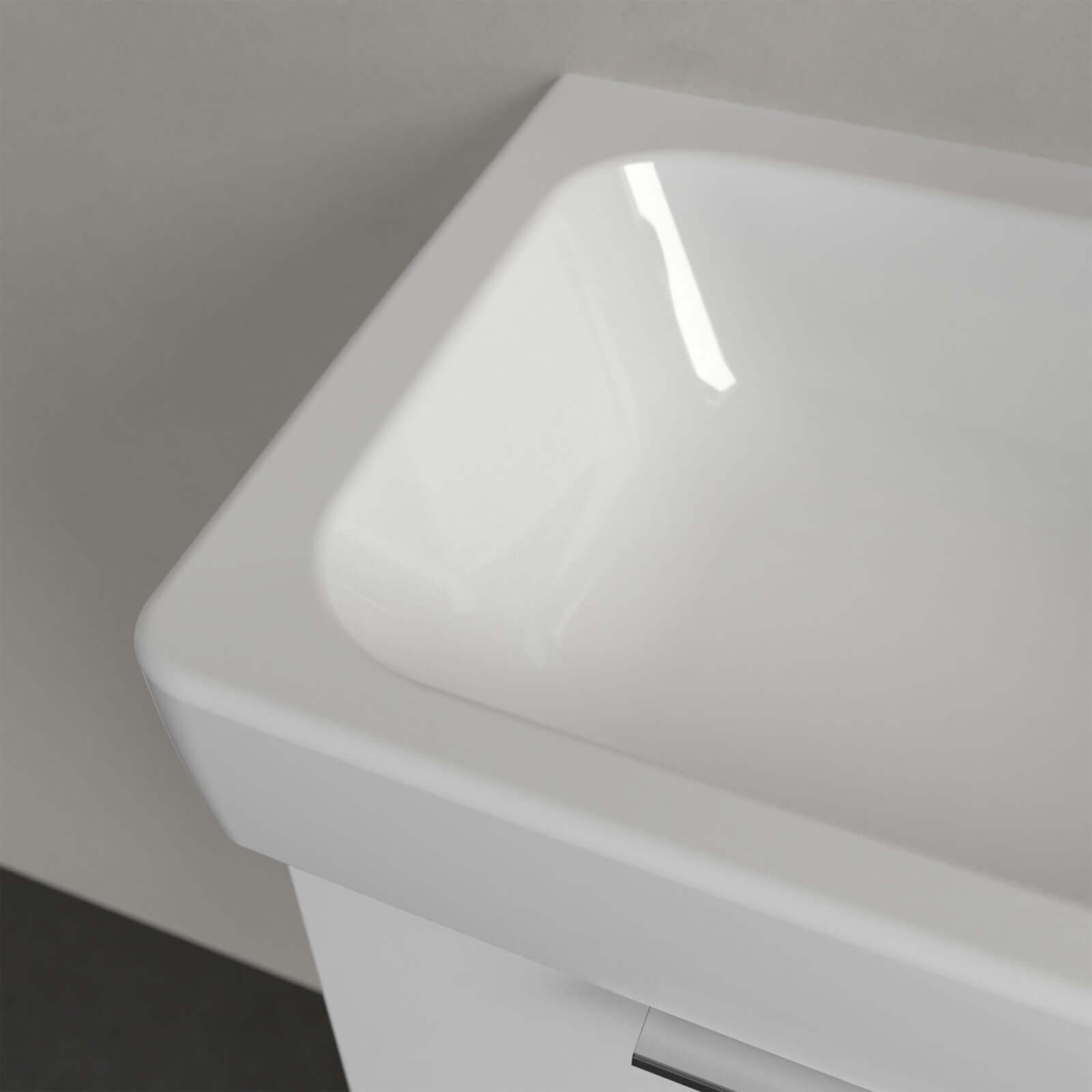 Villeroy & Boch Architectura 480X275 White Alpin Right Hand 1TH Rectangle Wall Hung Wash Basin