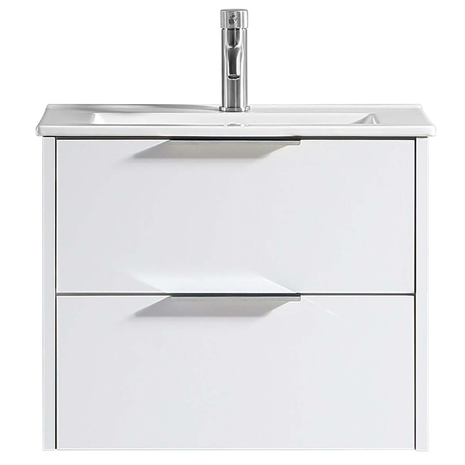 Astini Sora Sora 600mm Two Drawer Wall Hung Vanity Unit & Ceramic
