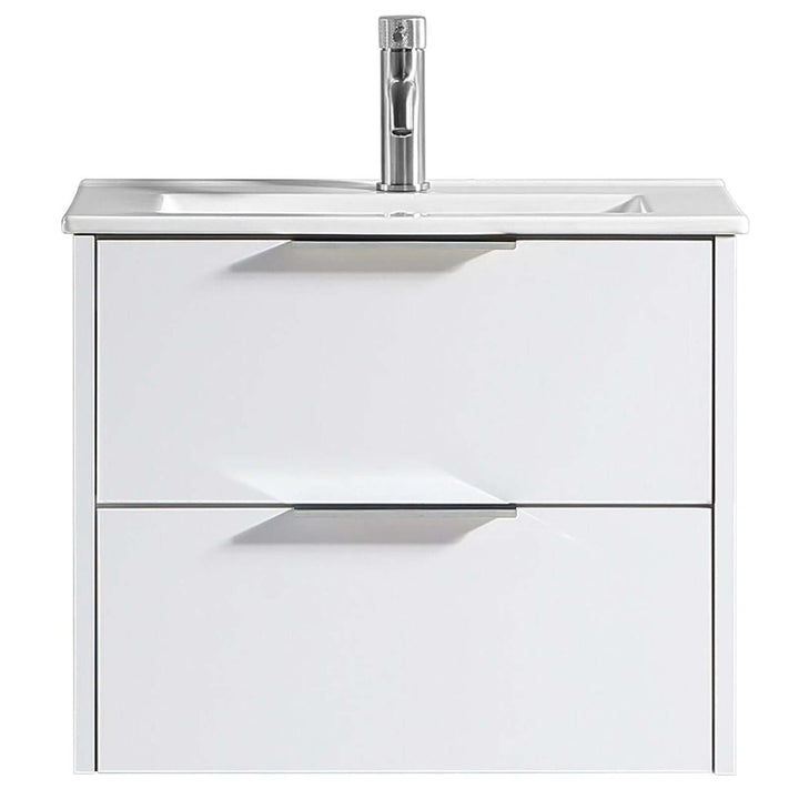 Astini Sora Sora 600mm Two Drawer Wall Hung Vanity Unit & Ceramic