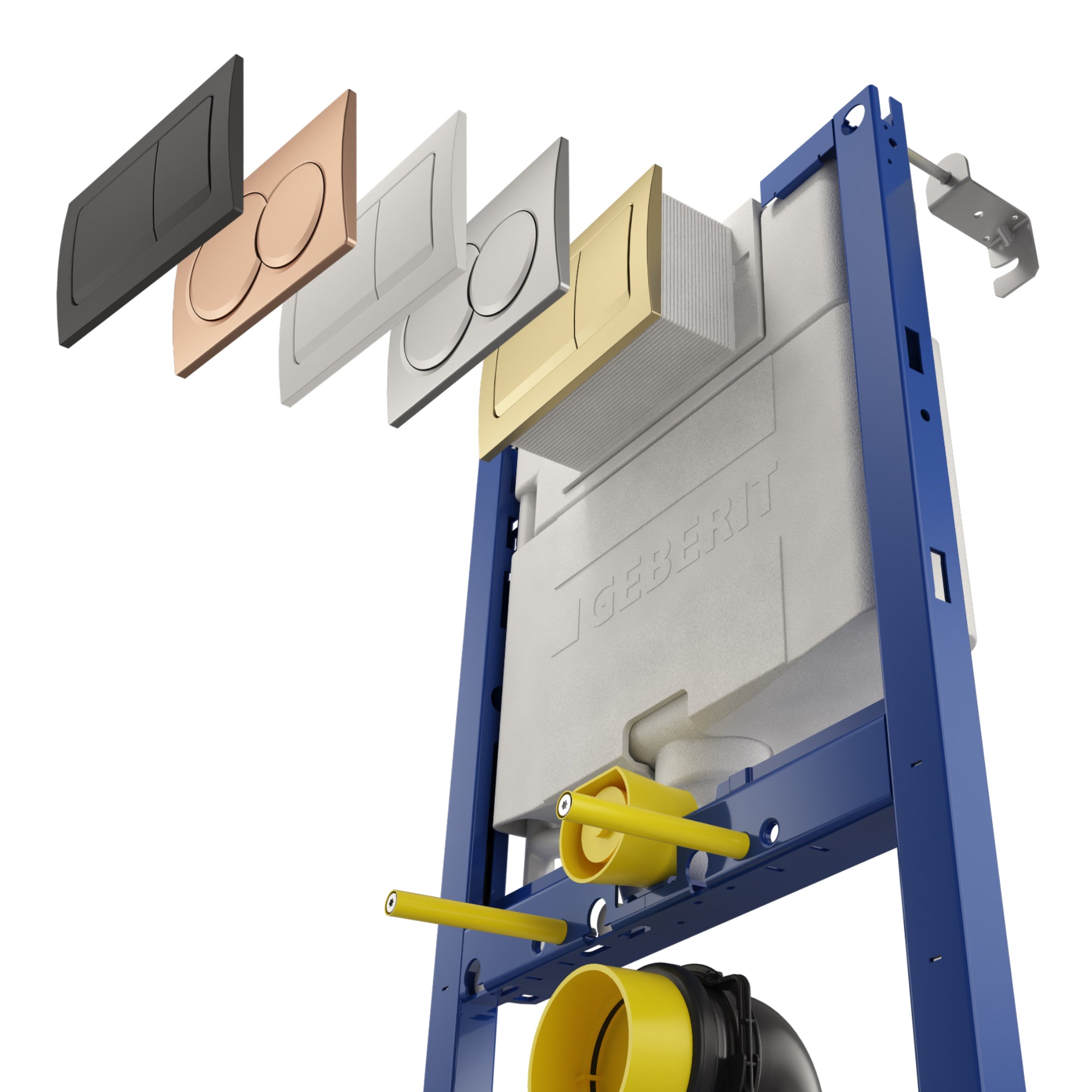 Geberit Alpha 98cm H Frame & Cistern for Wall-Hung WC
