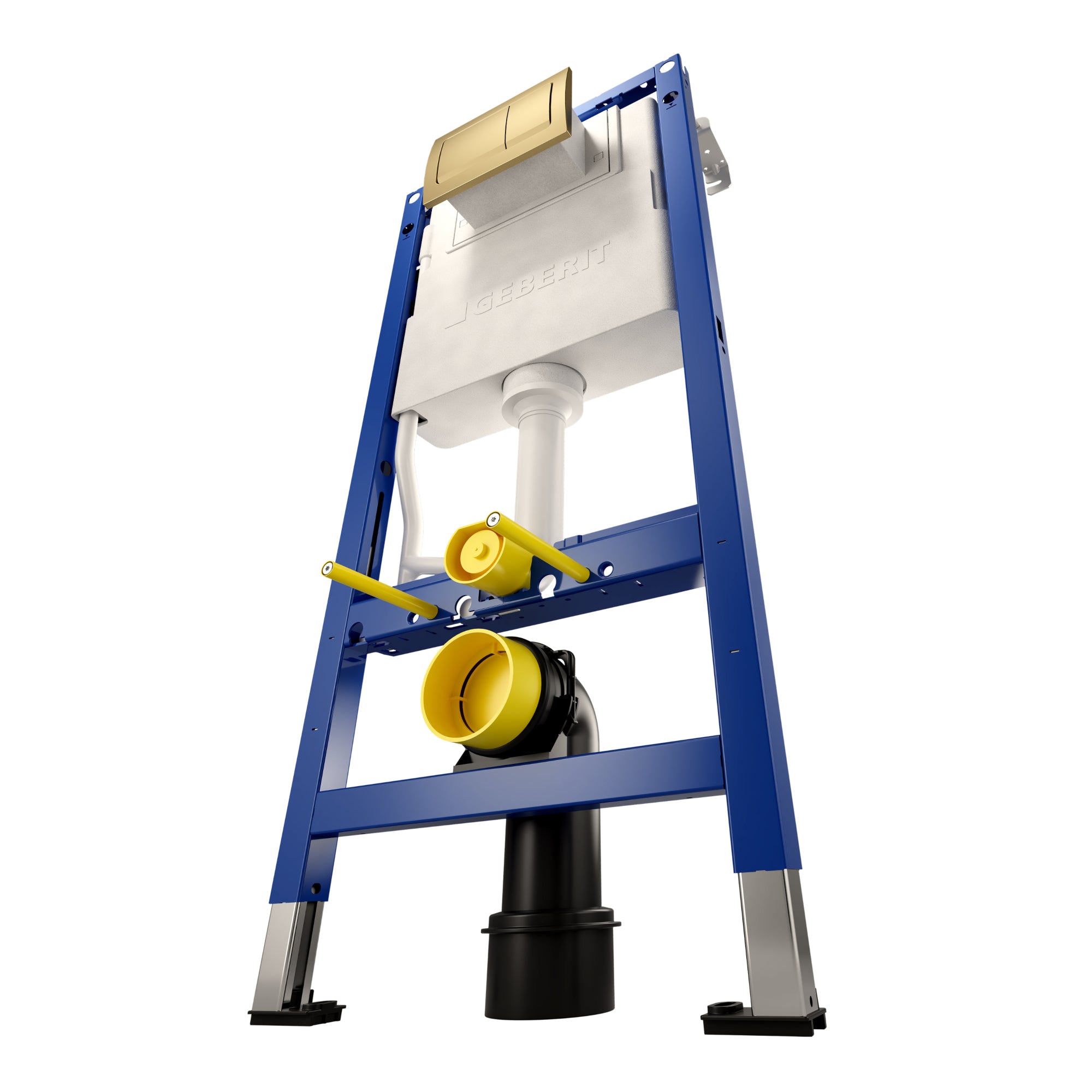 Geberit Alpha 112cm H Frame & Cistern for Wall-Hung WC
