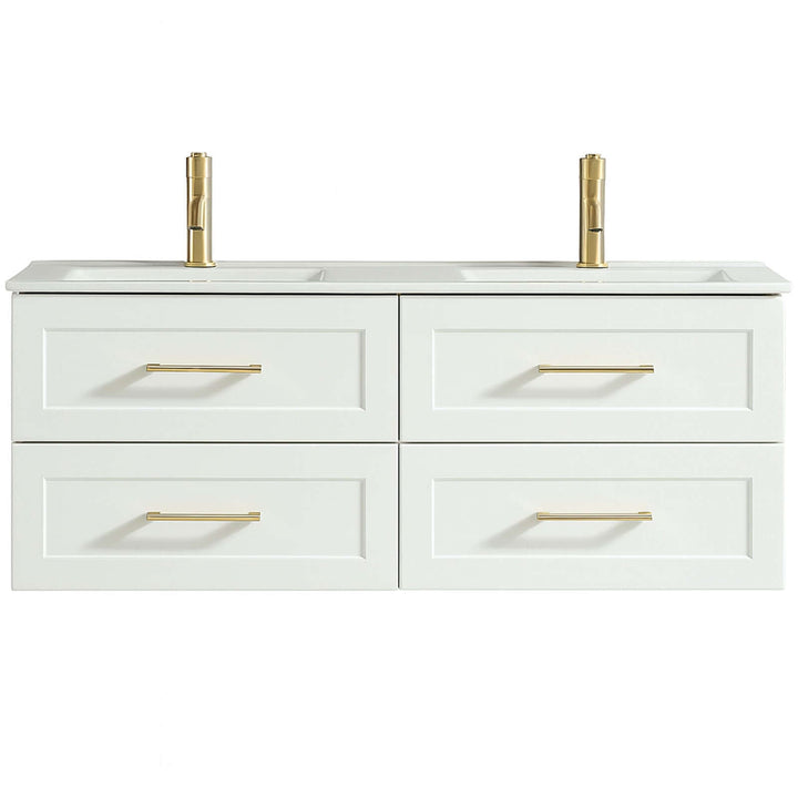 Astini Bakewell 1200mm Double Vanity Unit with Ceramic Double Basin