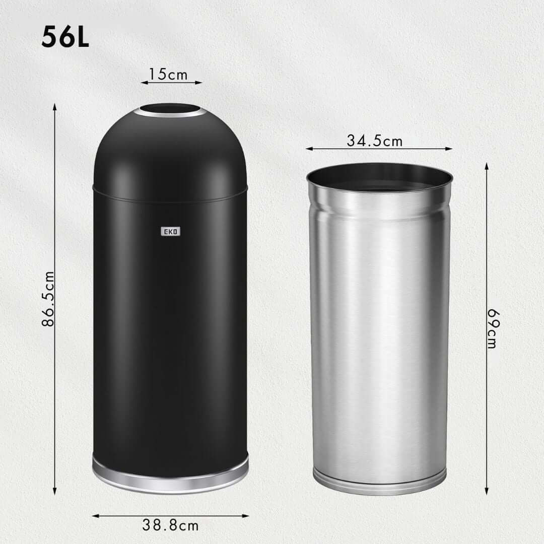 EKO Eternal 56L Wide Open Commercial Kitchen Bin