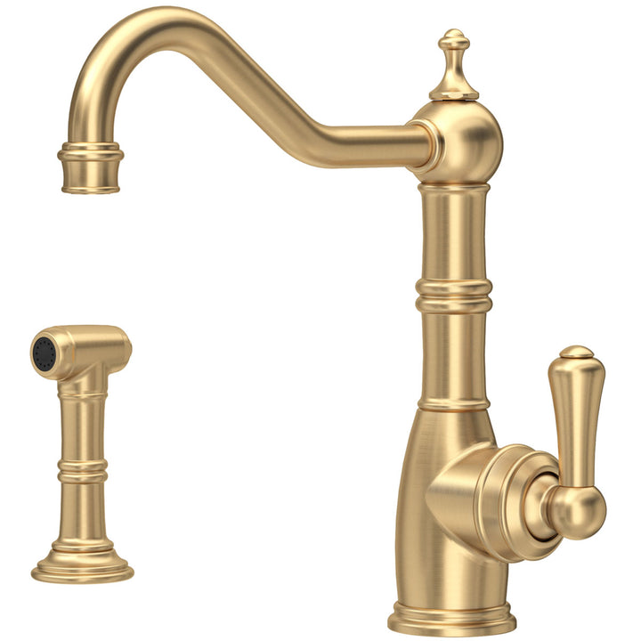 Perrin & Rowe Aquitaine Single Lever Sink Mixer Tap & Rinse 4746 Series