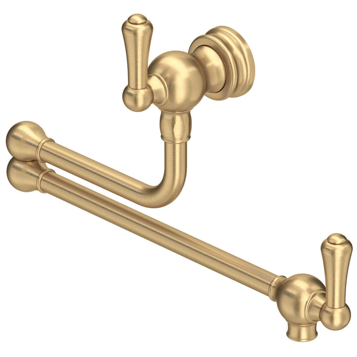 Perrin & Rowe Pot Filler Dual Lever Wall Mounted Sink Mixer Tap 4799 Series