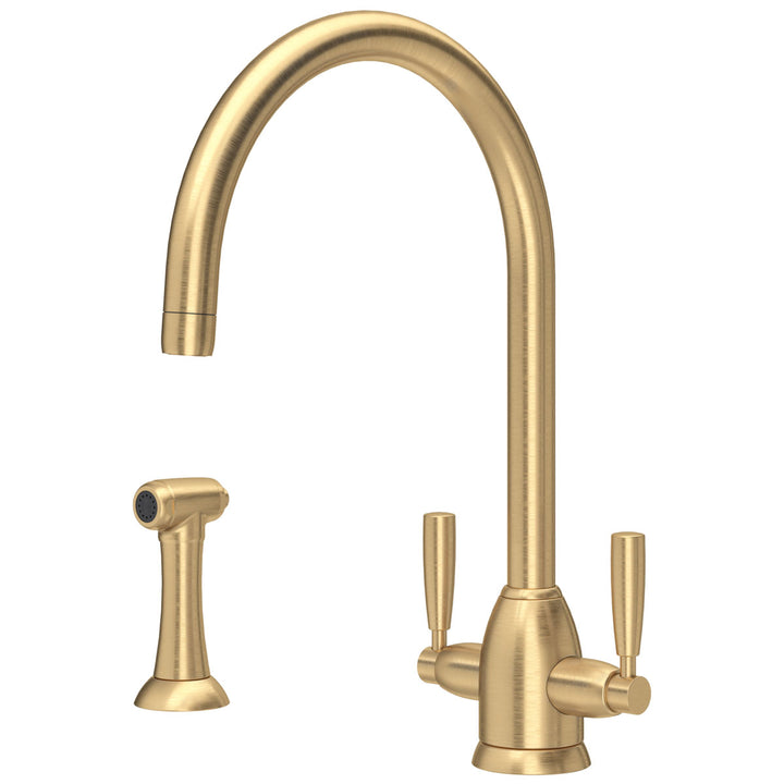 Perrin & Rowe Oberon and Longbourn C Spout Kitchen Sink Mixer Tap & Spray Collection