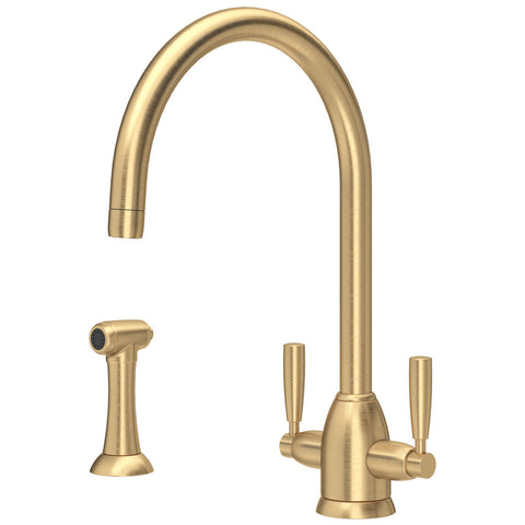 Perrin & Rowe Oberon and Longbourn C Spout Kitchen Sink Mixer Tap & Spray Collection