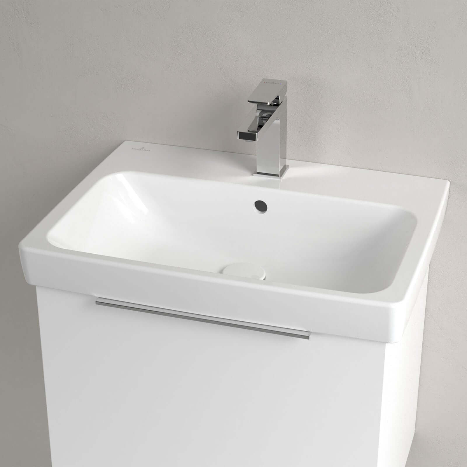 Villeroy & Boch Architectura 600x445 White Alpin Rectangular 1TH Wash Basin