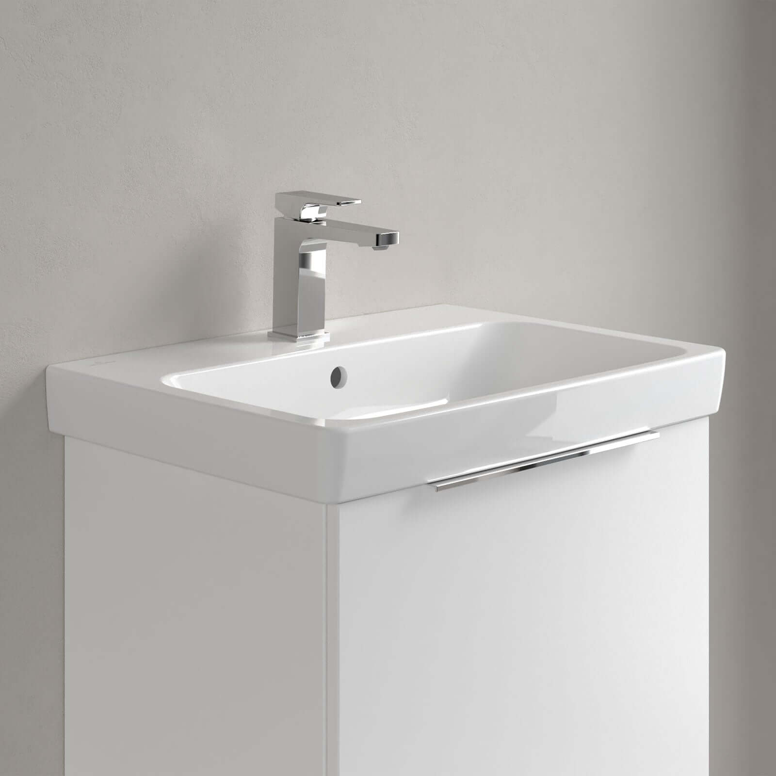 Villeroy & Boch Architectura 600x445 White Alpin Rectangular 1TH Wash Basin