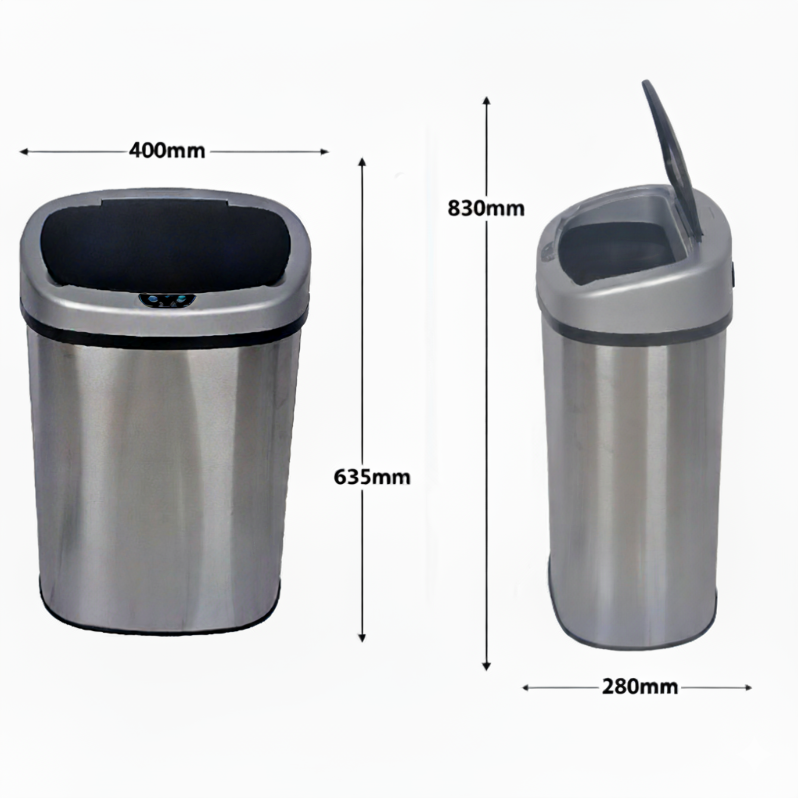 Inmotion 50L Stainless Steel Automatic Sensor Bin