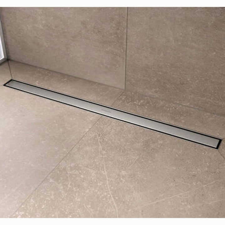 Hansgrohe RainDrain Compact 600 Stainless Steel Complete Shower Drain Set For Flat Installation