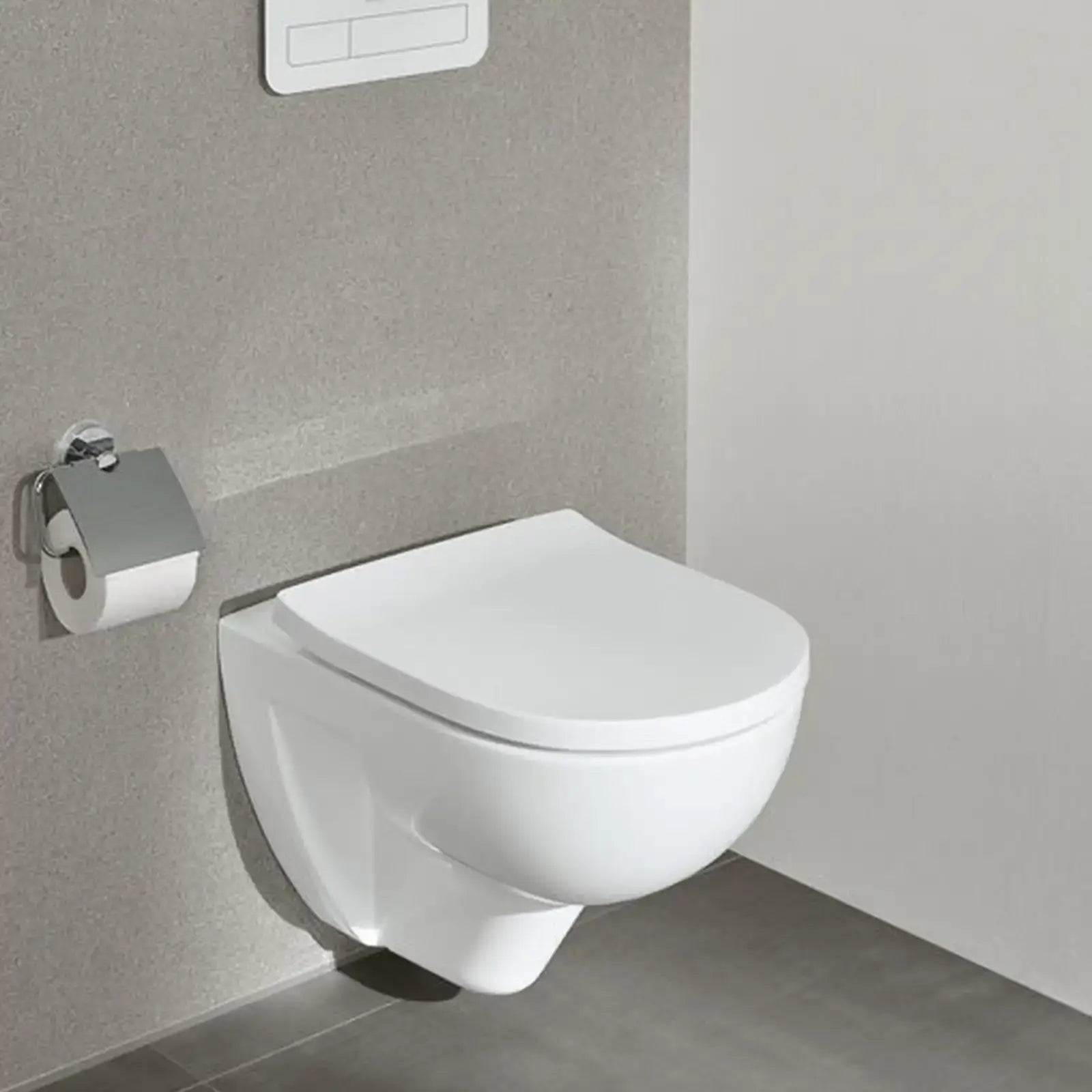 Villeroy & Boch O.novo White Alpin Washdown Toilet Bowl Without Inner Rim Wall Hung with Twist Flush
