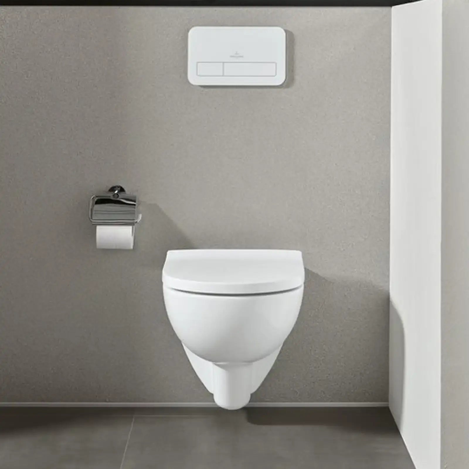 Villeroy & Boch O.novo White Alpin Washdown Toilet Bowl Without Inner Rim Wall Hung with Twist Flush