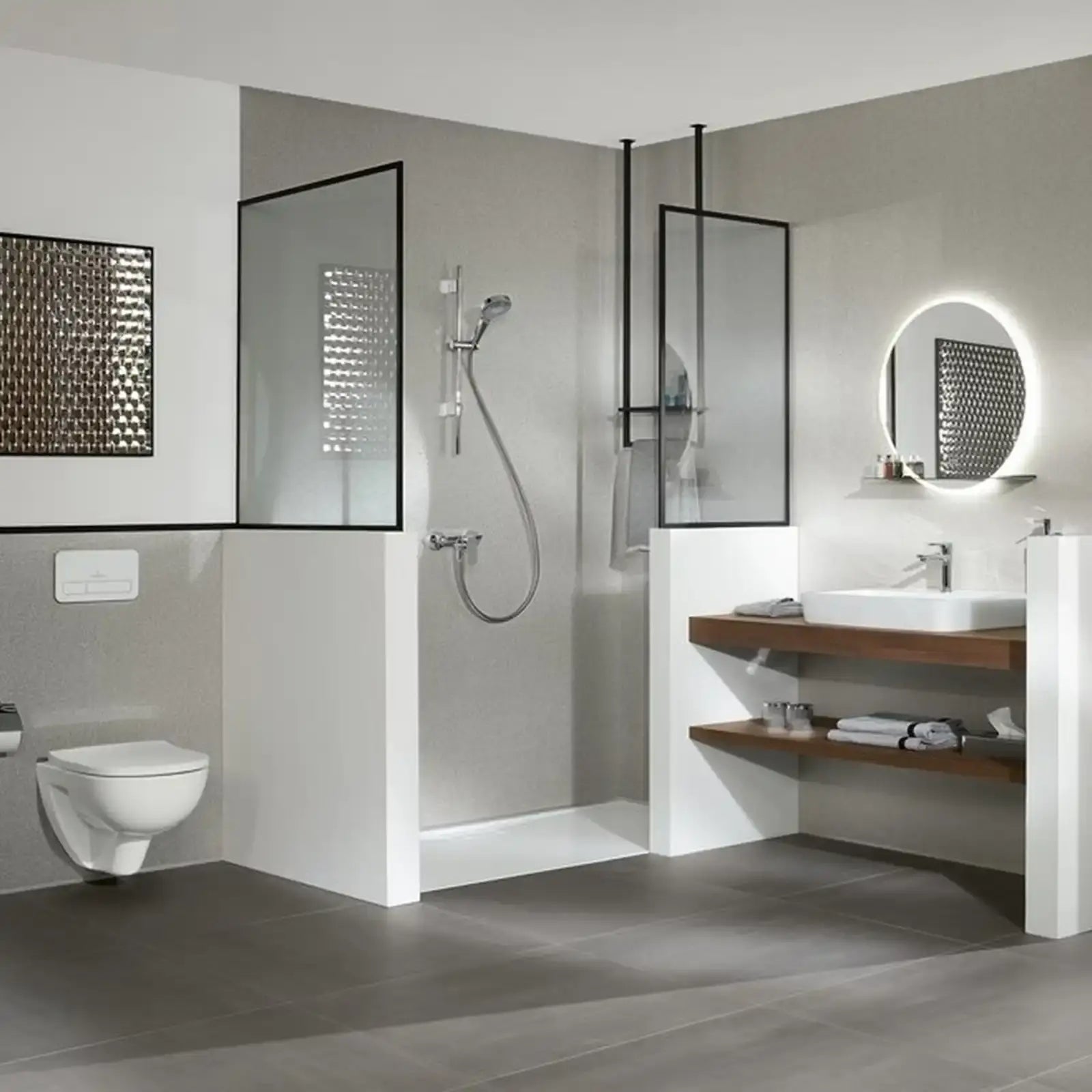 Villeroy & Boch O.novo White Alpin Washdown Toilet Bowl Without Inner Rim Wall Hung with Twist Flush