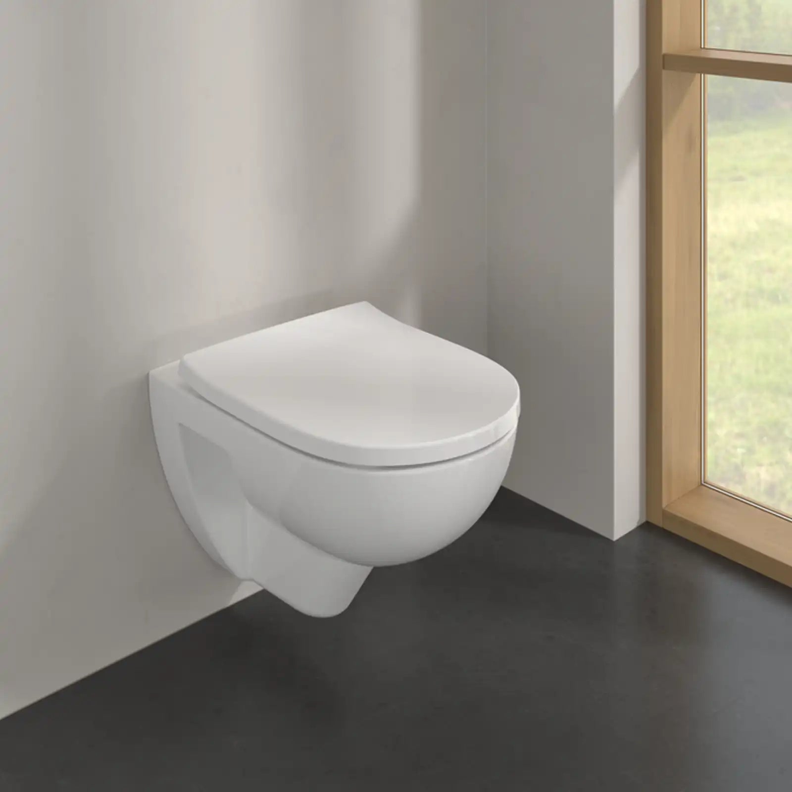 Villeroy & Boch O.novo White Alpin Washdown Toilet Bowl Without Inner Rim Wall Hung with Twist Flush
