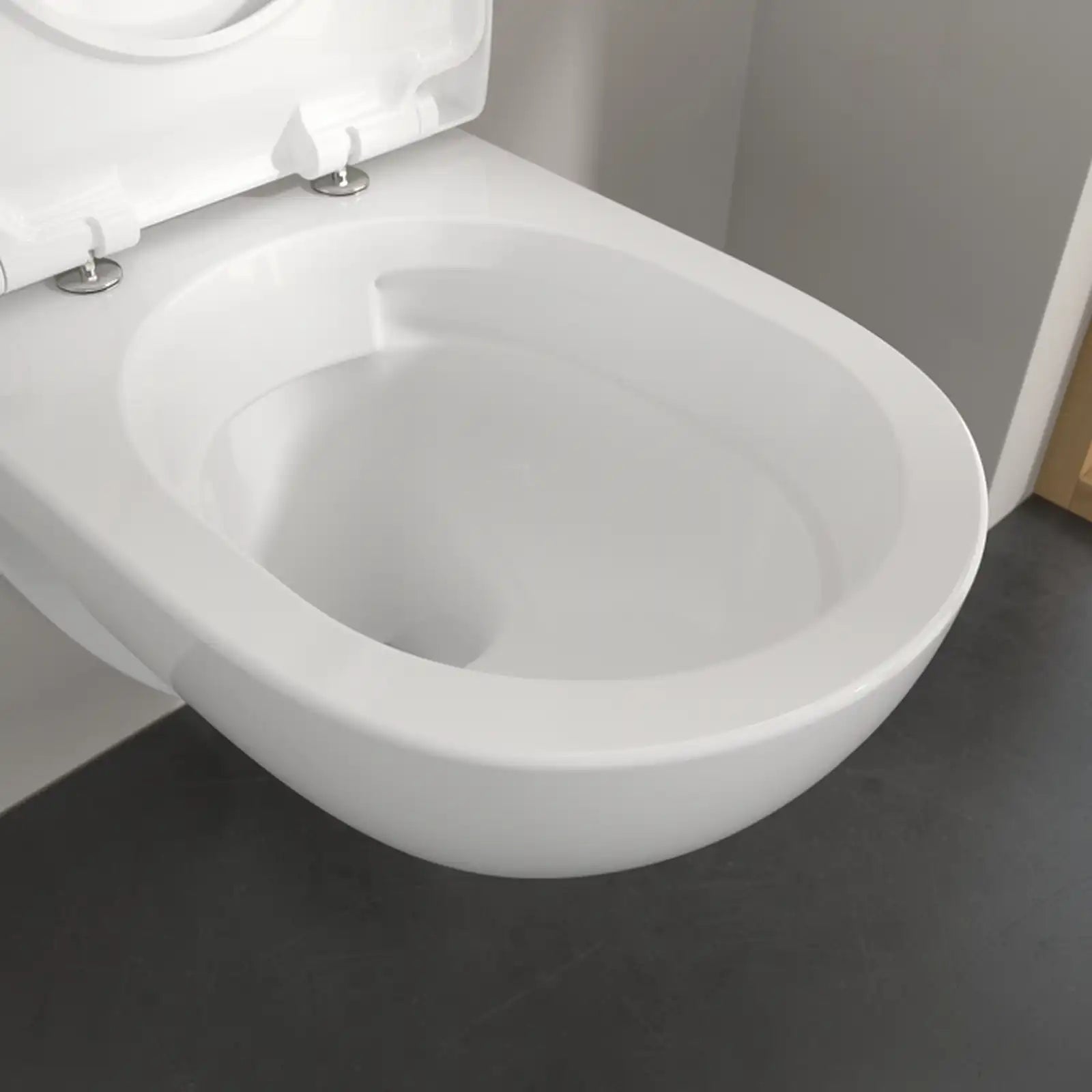 Villeroy & Boch O.novo White Alpin Washdown Toilet Bowl Without Inner Rim Wall Hung with Twist Flush