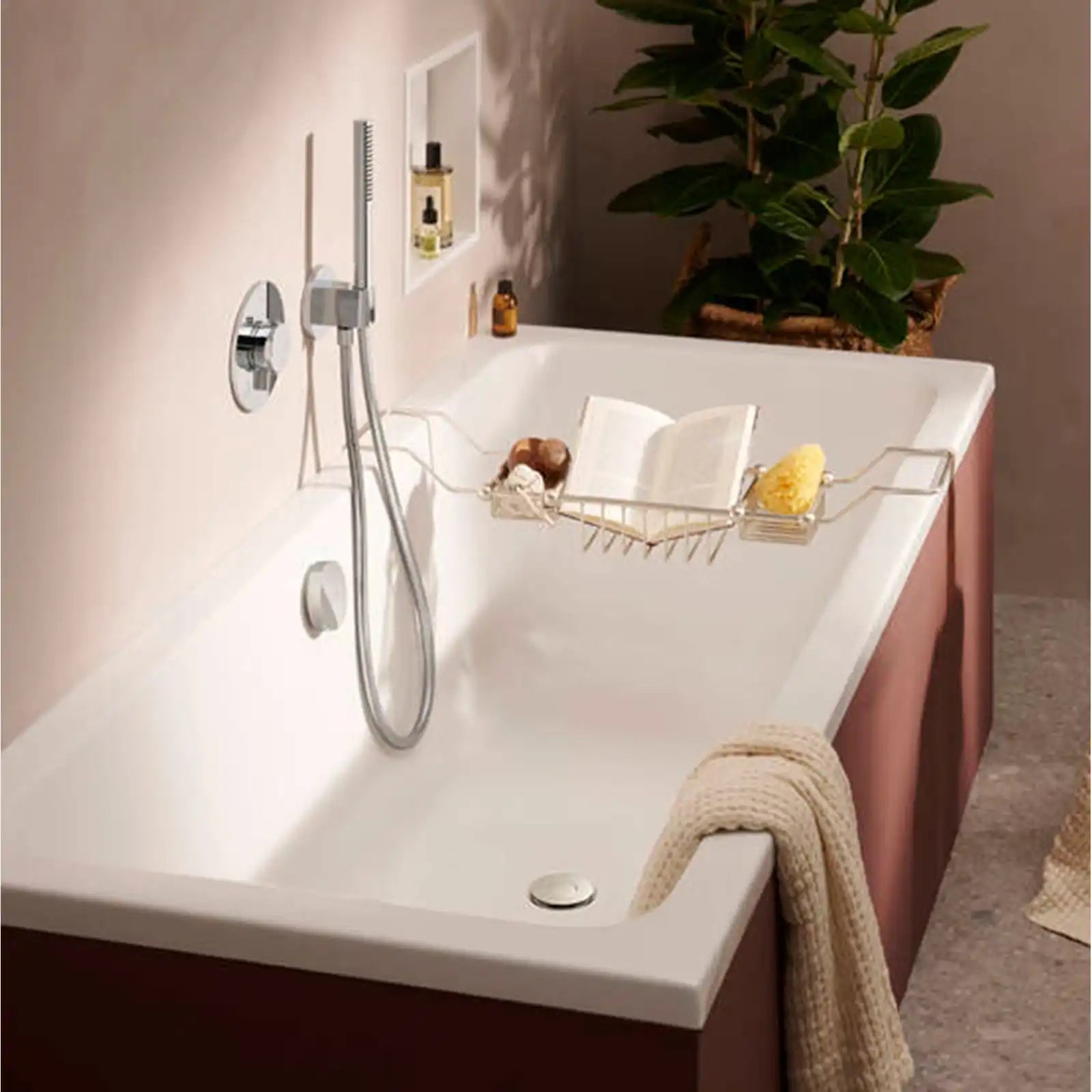 Hansgrohe Exafill Chrome Complete Set Bath Filler Waste and Overflow Set for Bathtub 58130000