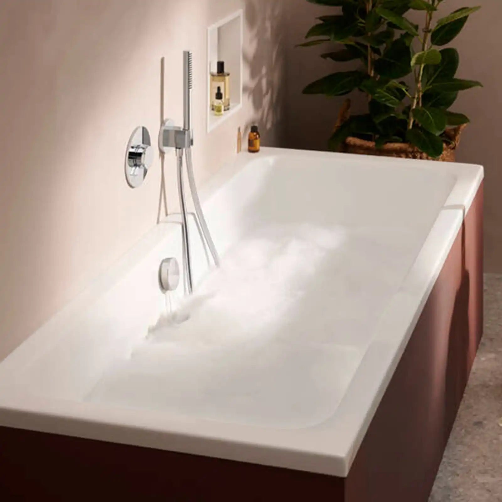 Hansgrohe Exafill Chrome Complete Set Bath Filler Waste and Overflow Set for Bathtub 58130000