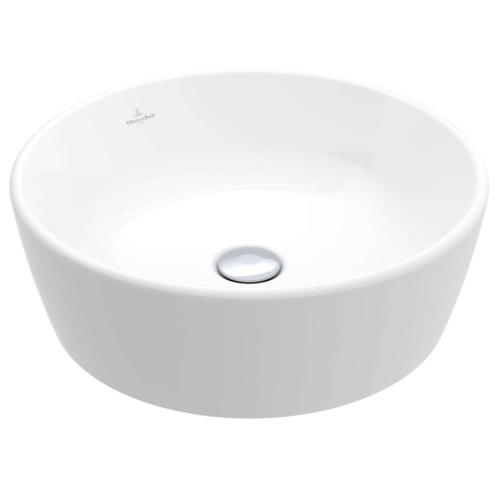 Villeroy & Boch Architectura 450X450 White Alpin Round Sit-On Countertop Basin
