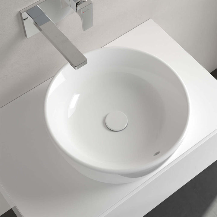 Villeroy & Boch Architectura 450X450 White Alpin Round Sit-On Countertop Basin