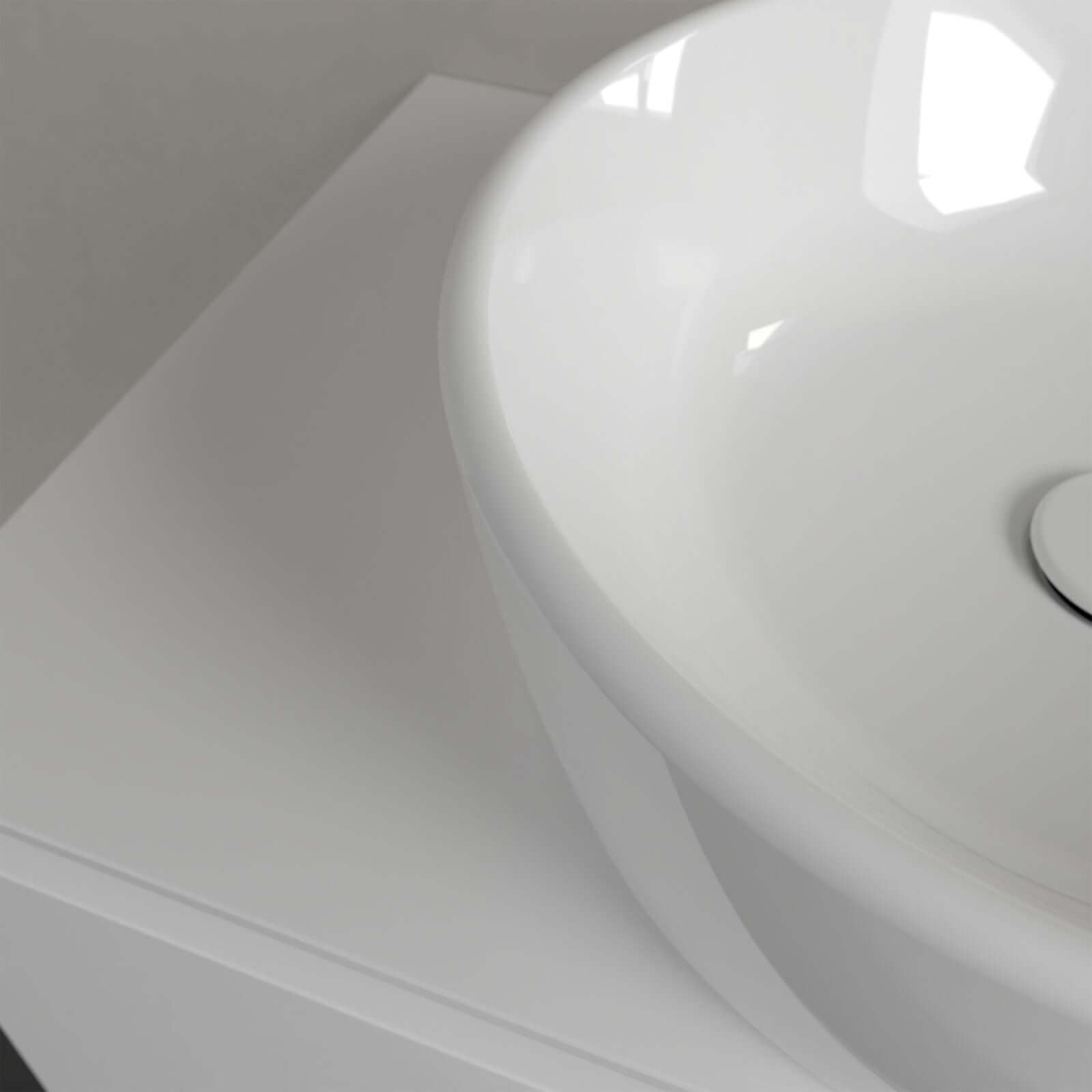Villeroy & Boch Architectura 450X450 White Alpin Round Sit-On Countertop Basin