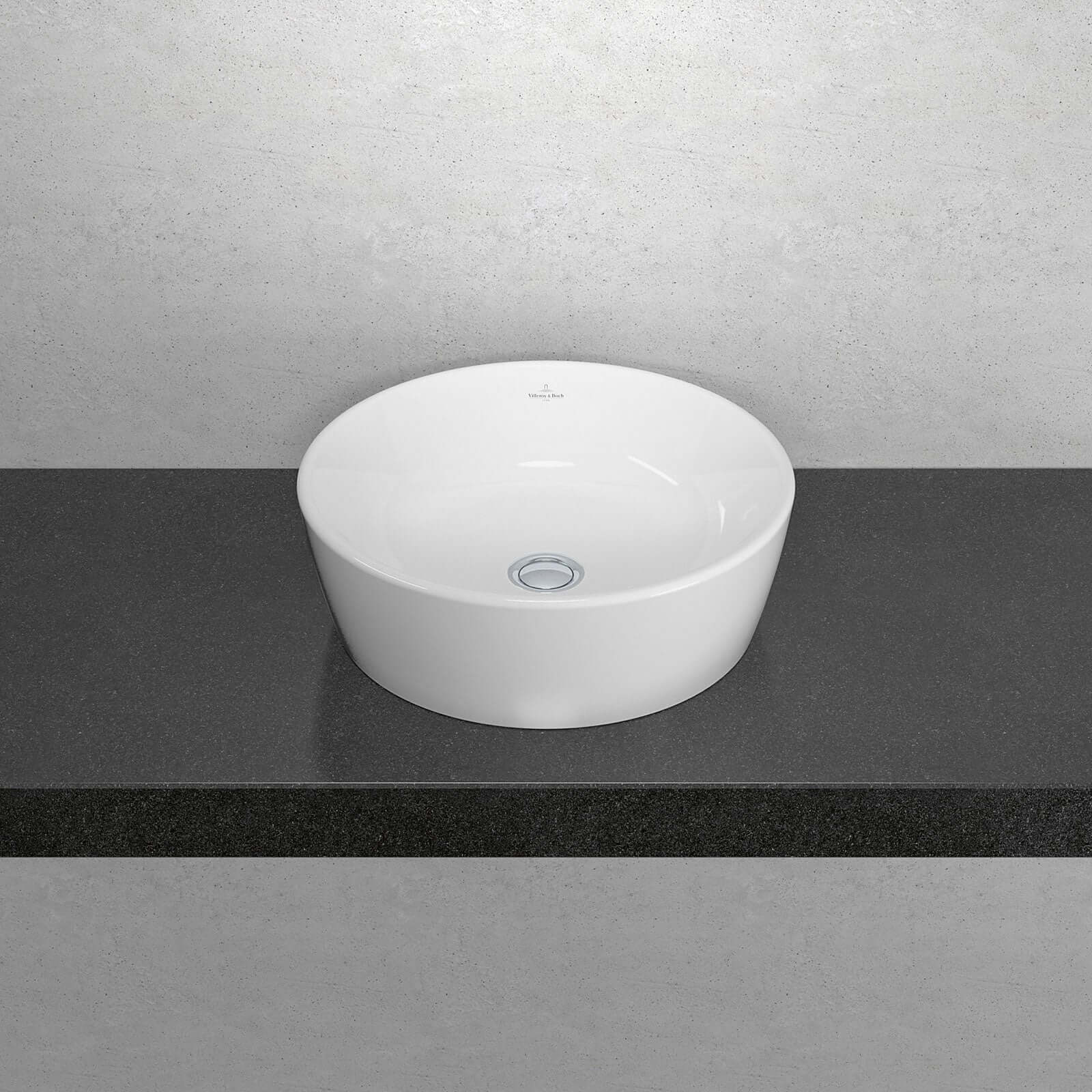 Villeroy & Boch Architectura 450X450 White Alpin Round Sit-On Countertop Basin
