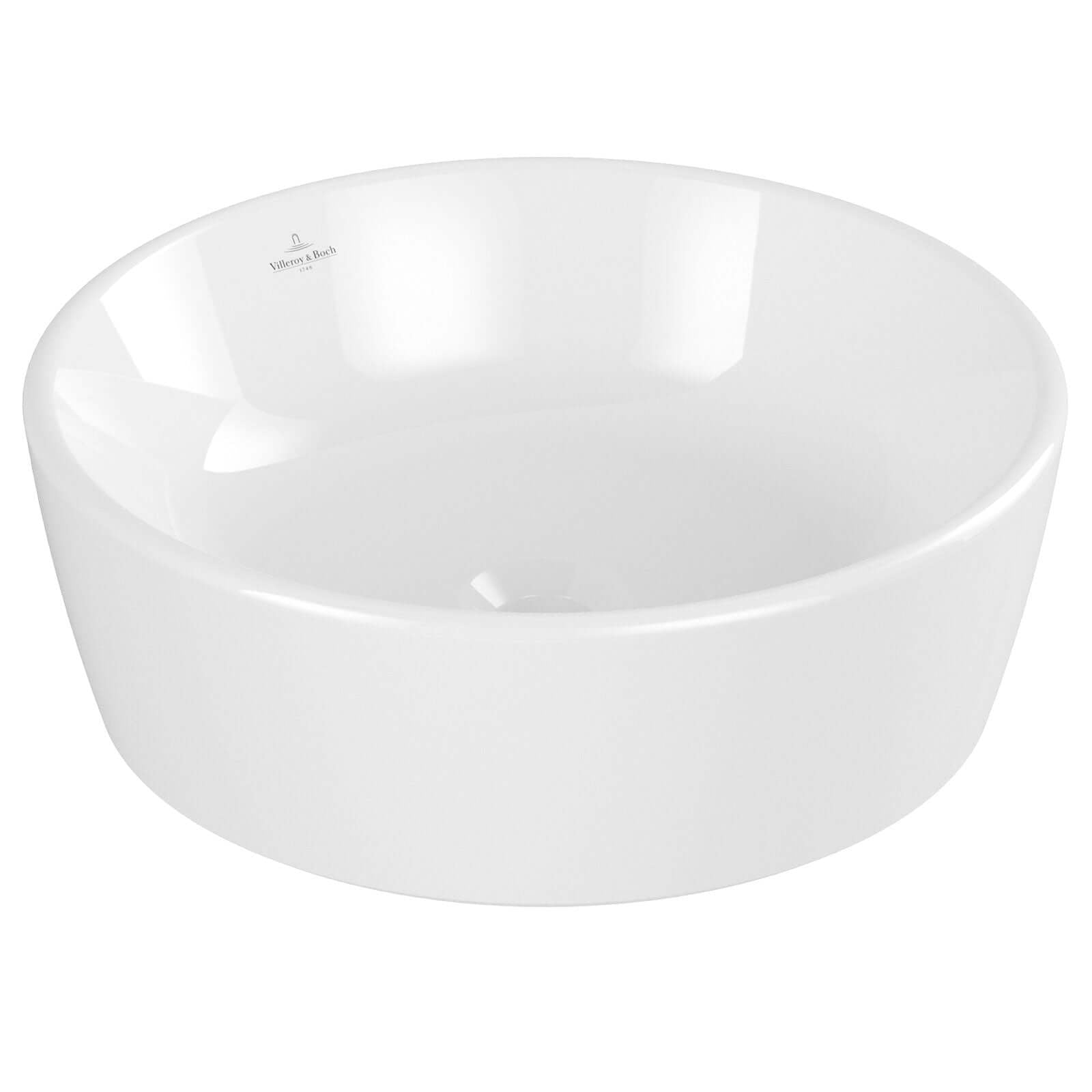 Villeroy & Boch Architectura 450X450 White Alpin Round Sit-On Countertop Basin