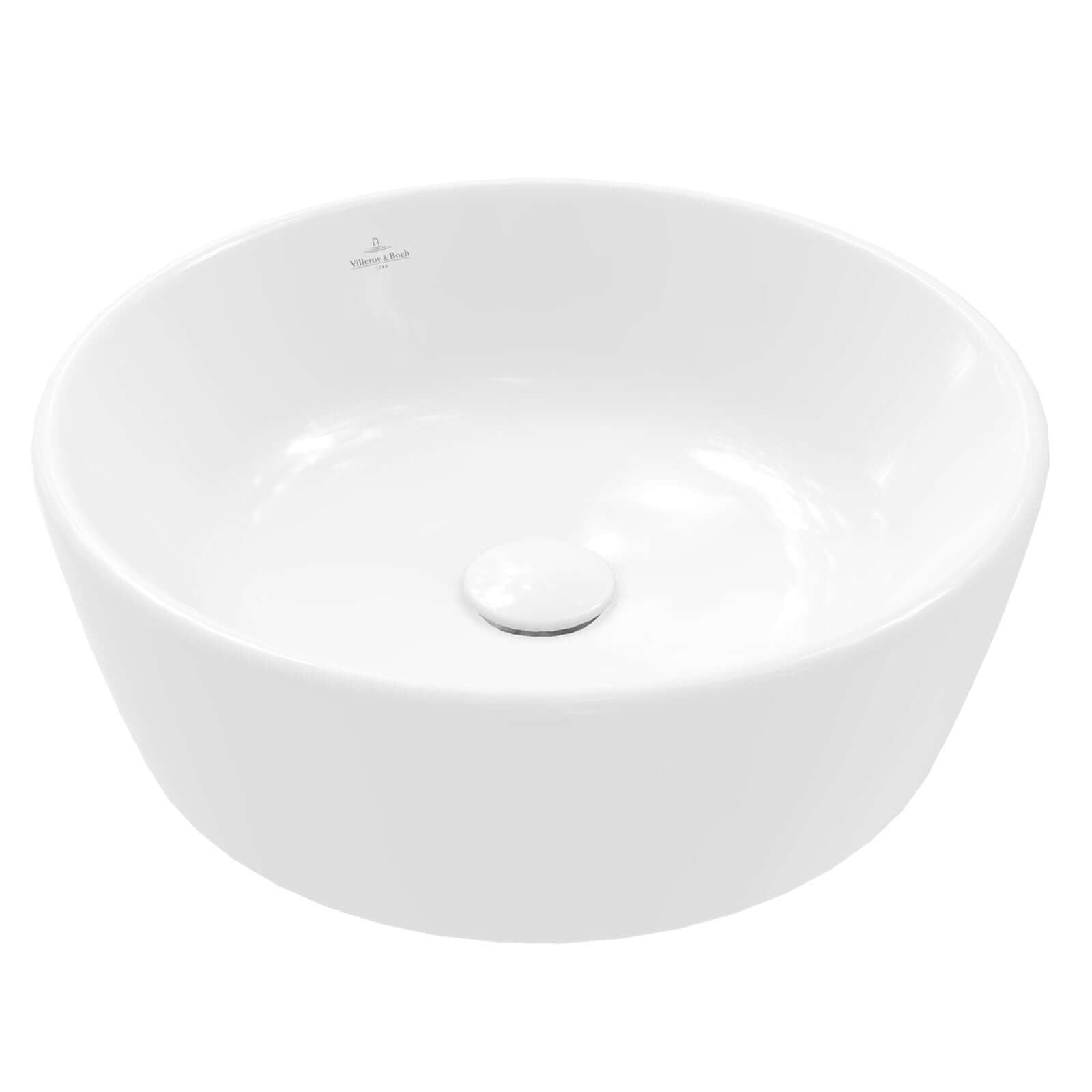 Villeroy & Boch Architectura 450X450 White Alpin Round Sit-On Countertop Basin