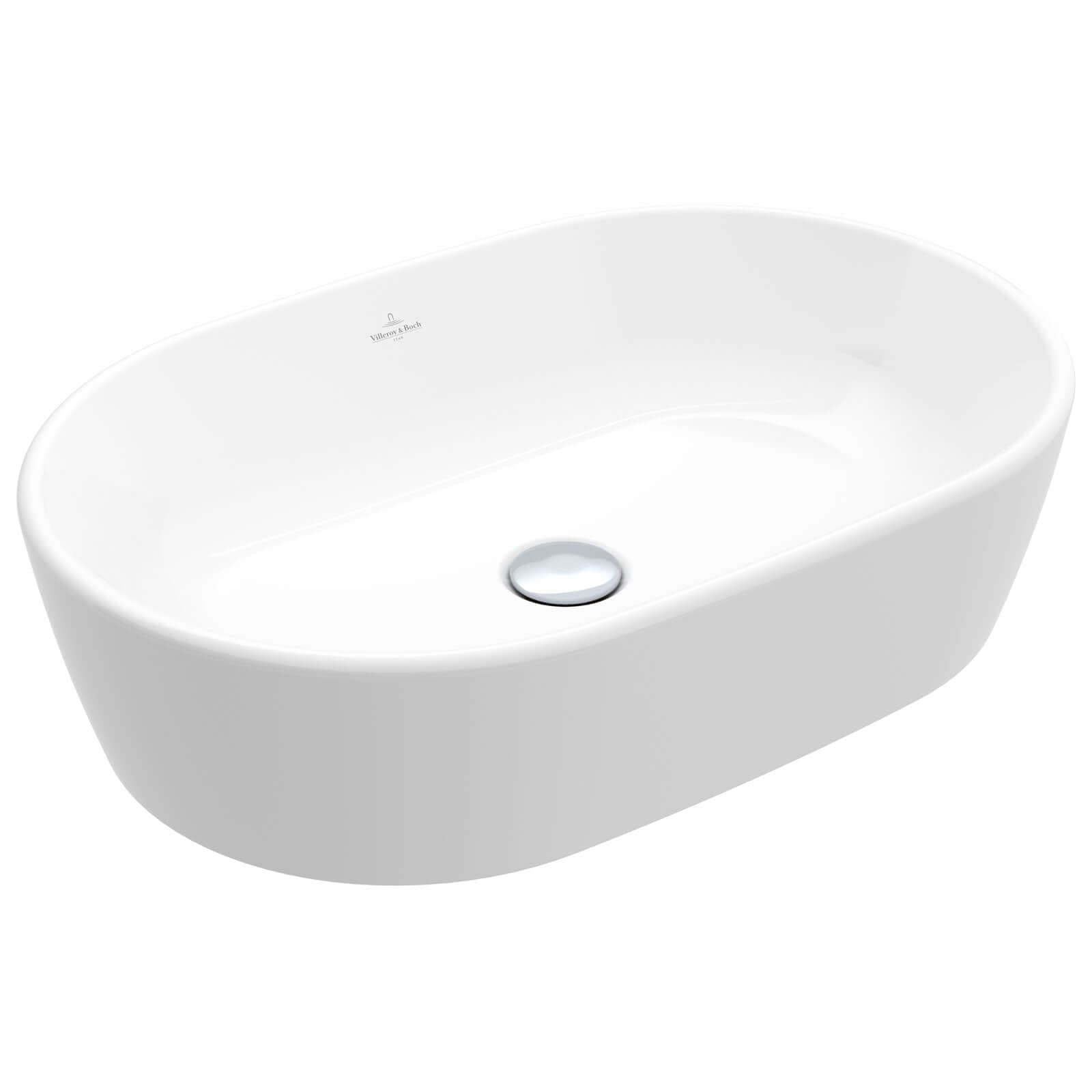 Villeroy & Boch Architectura 600X400 White Alpin Oval Sit-On Countertop Basin