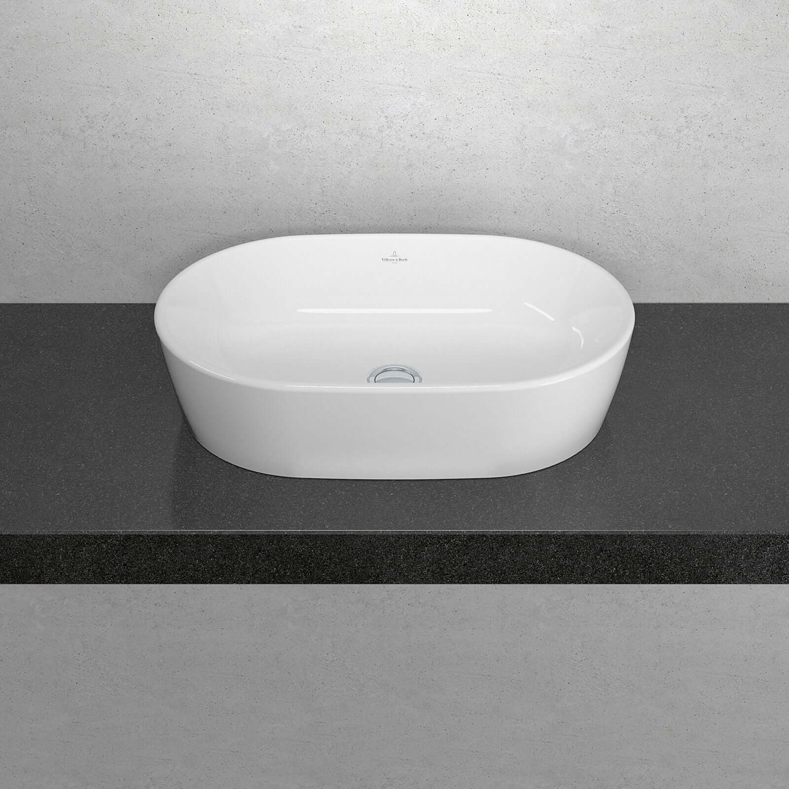 Villeroy & Boch Architectura 600X400 White Alpin Oval Sit-On Countertop Basin