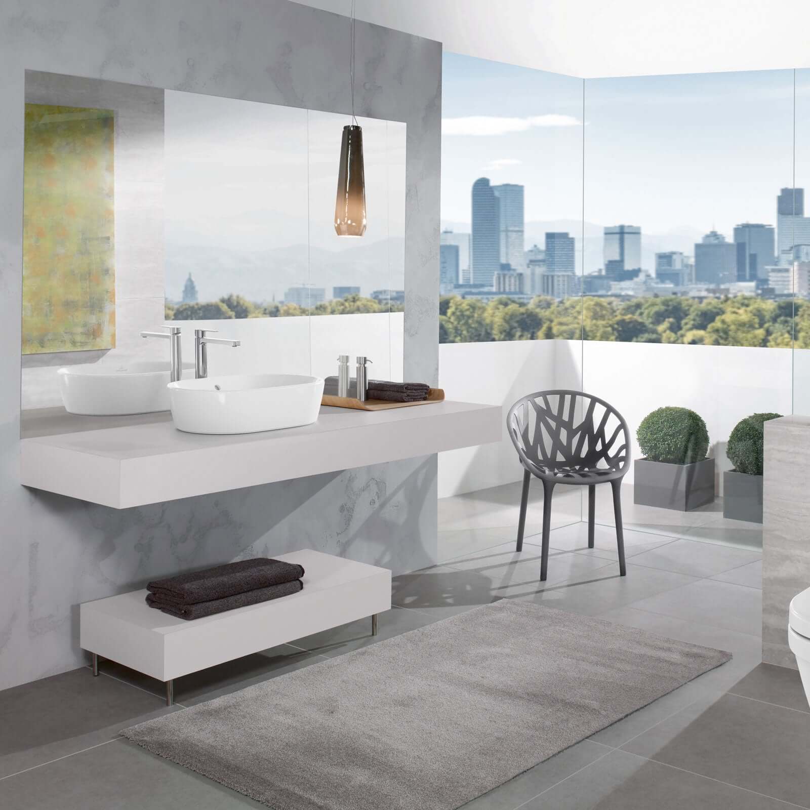 Villeroy & Boch Architectura 600X400 White Alpin Oval Sit-On Countertop Basin
