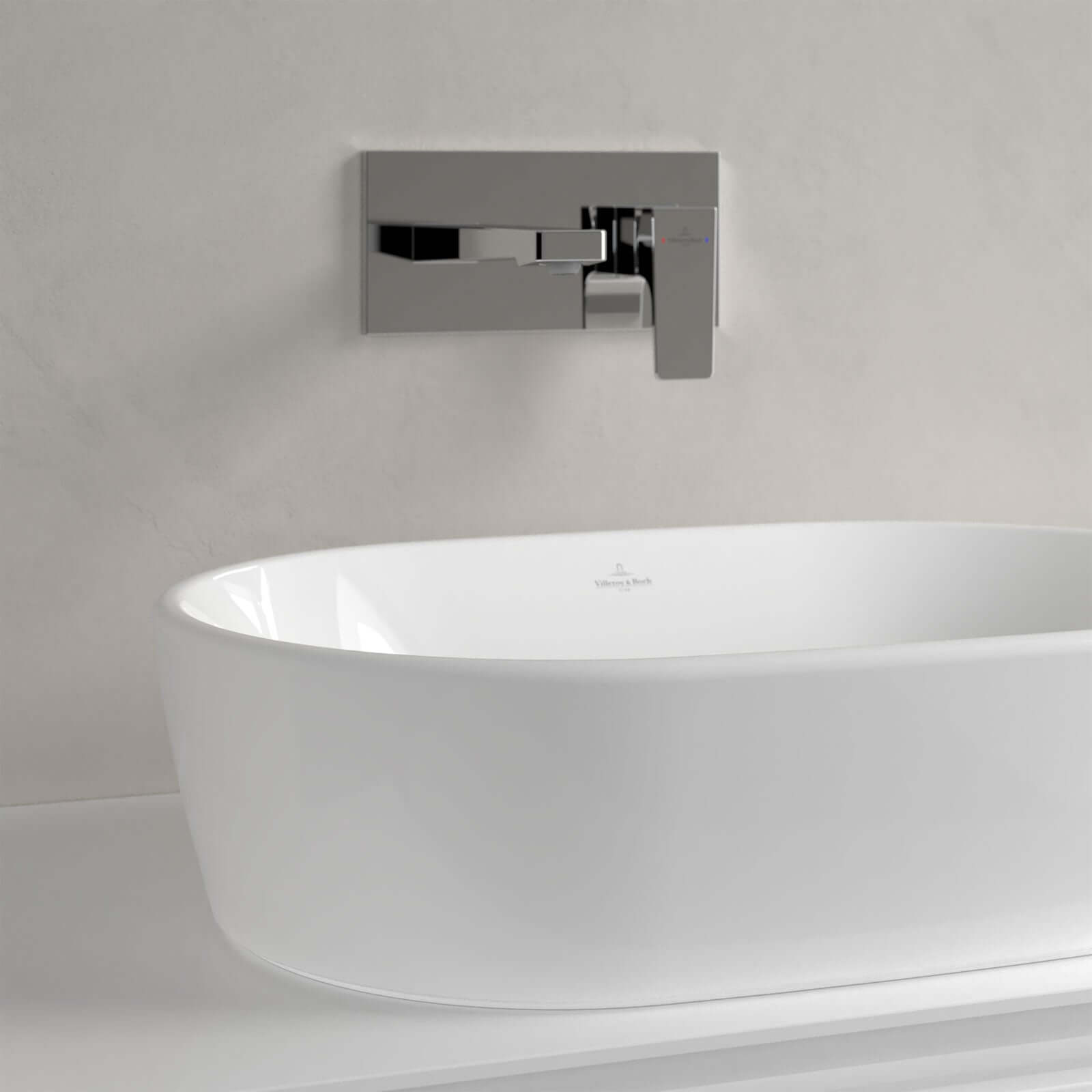 Villeroy & Boch Architectura 600X400 White Alpin Oval Sit-On Countertop Basin