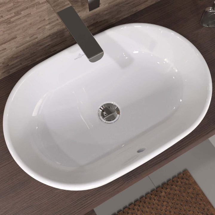Villeroy & Boch Architectura 600X400 White Alpin Oval Sit-On Countertop Basin