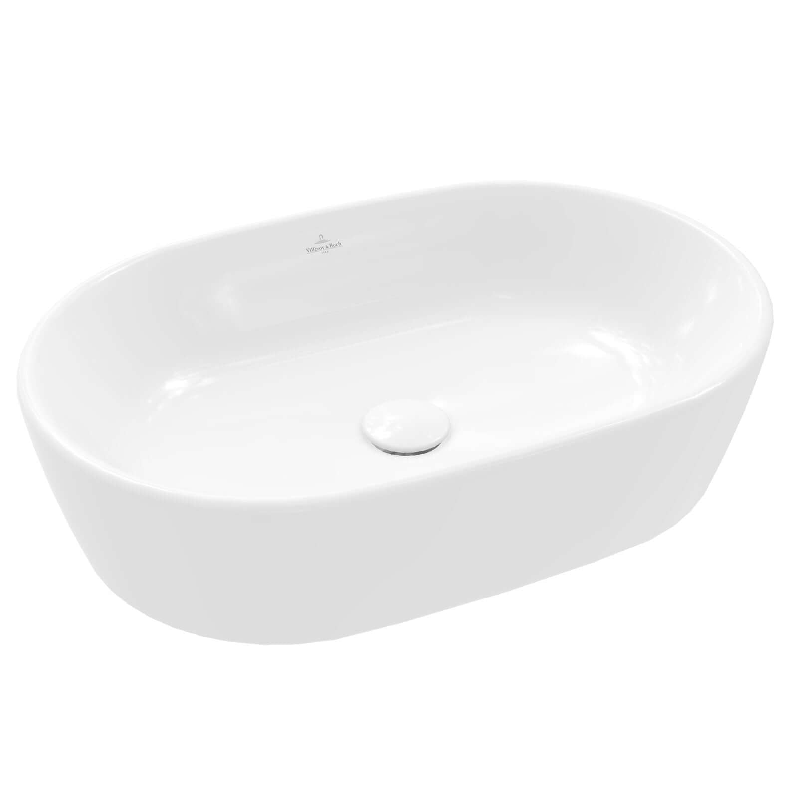 Villeroy & Boch Architectura 600X400 White Alpin Oval Sit-On Countertop Basin