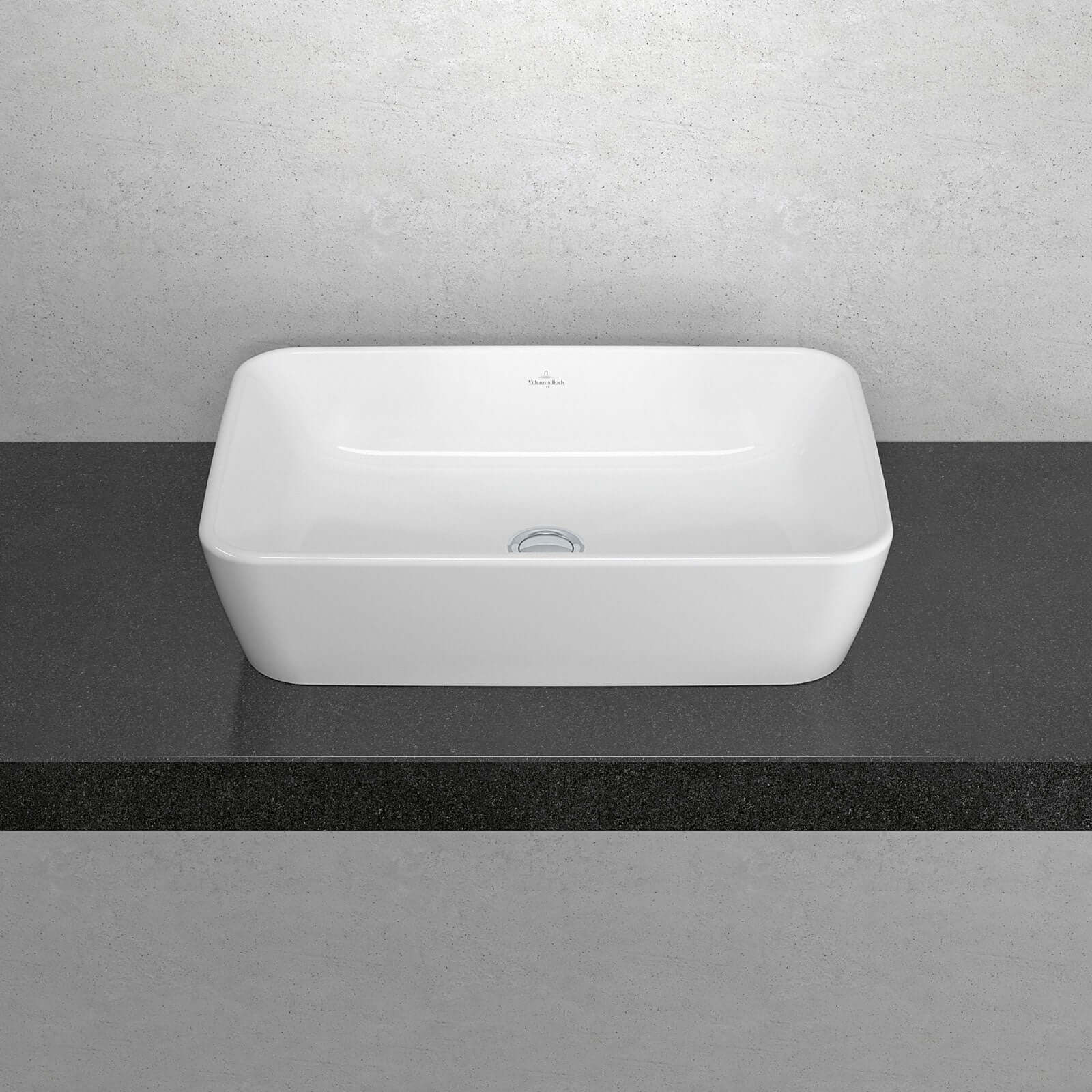 Villeroy & Boch Architectura 600x405 White Alpin Rectangular Sit-On Countertop Basin