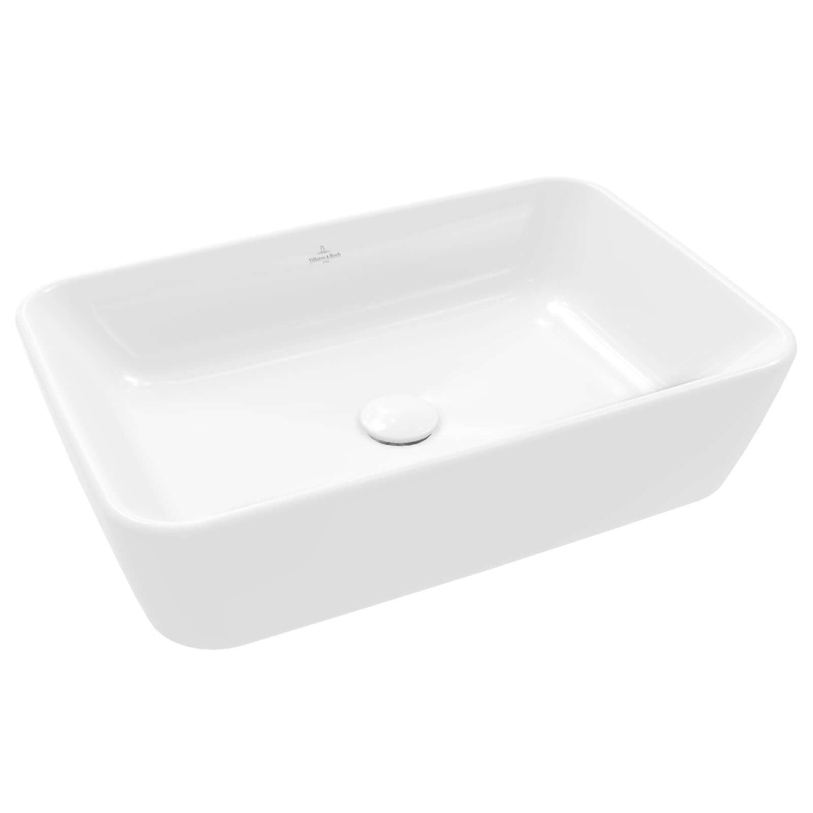 Villeroy & Boch Architectura 600x405 White Alpin Rectangular Sit-On Countertop Basin